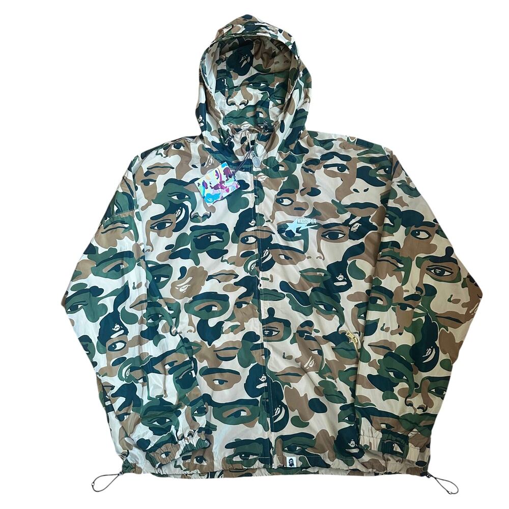 XXL Bape x Kid Super Face Camo Lightweight Jacket
